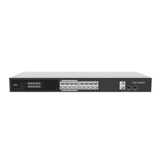 UNV 16-porttinen PoE-kytkin + 1 RJ45-uplink + 1 SFP + 1 COMBO-uplink, PoE 250W, pilvihallittava