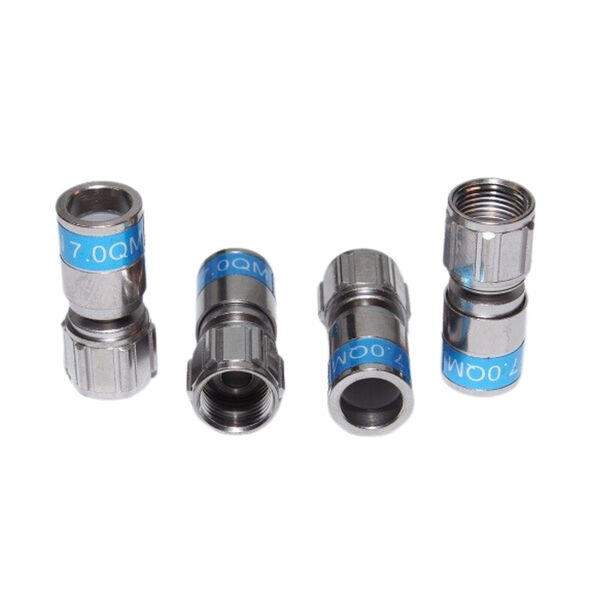 Cabelcon True Drop F-liitin QuickMount RG6T T2127 ja Tellu13-kaapeleille, ilman O-rengasta